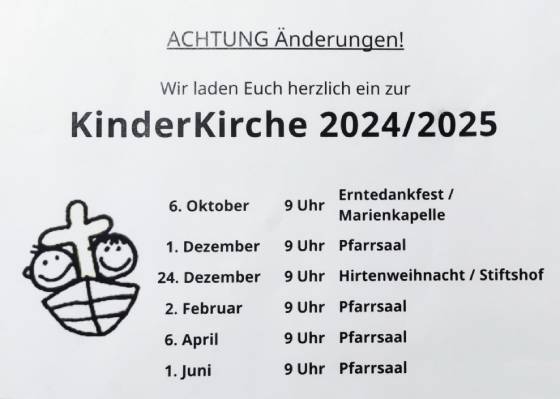KinderKirche 2024/25