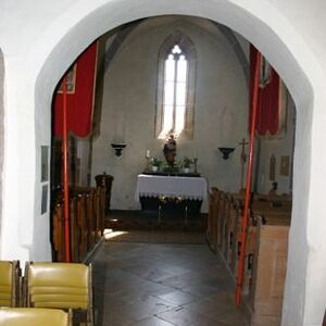 Innenraum  der Kirche vor dem Umbau