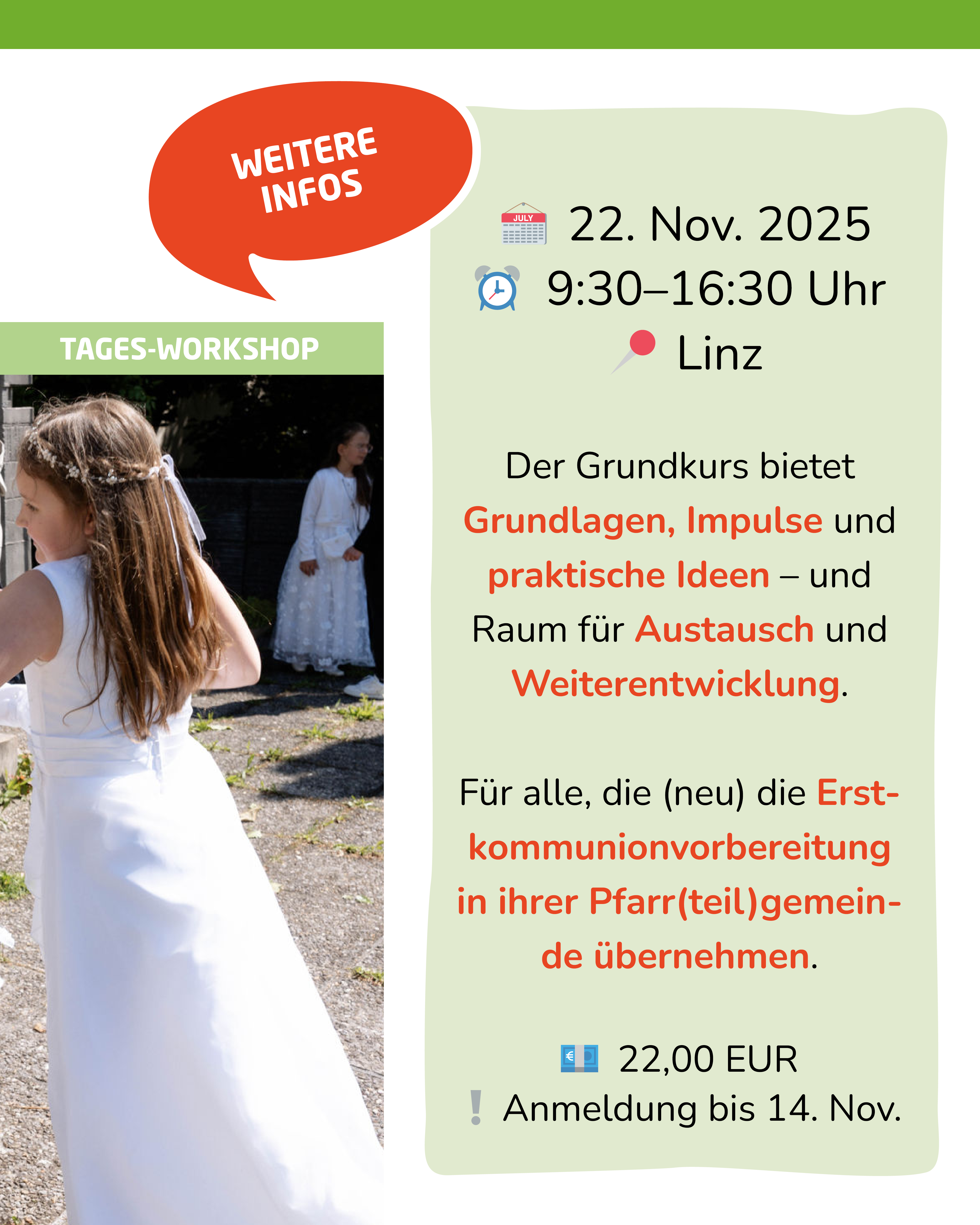 Grundkurs Erstkommunion Linz