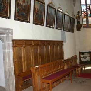 Innenraum  der Kirche vor dem Umbau