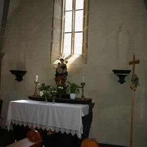 Innenraum  der Kirche vor dem Umbau