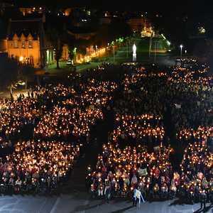 Lourdes, Lichterprozession 